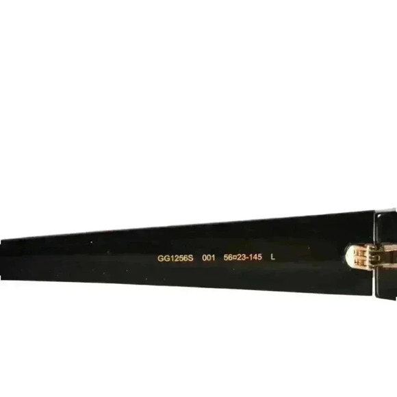 GUCCI Black Round Retro Mod  60s Style Gradient Acetate Sunglasses GG1256 Italy - Picture 5 of 5